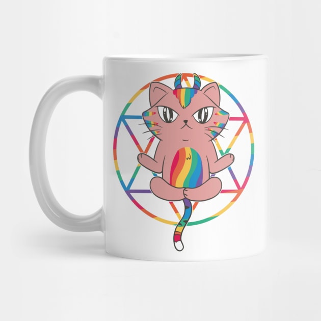 Rainbow Magic: Horned Cat with a Colorful Twist! by Life2LiveDesign